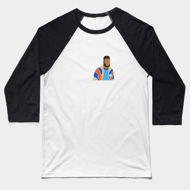 Khalid Silhouette Baseball T-Shirt by morgananjos